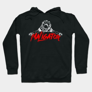 Funny Belgian Malinois Maligator dog portrait Hoodie